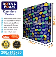 [200 x 145 x 30] Kasur Busa Royal Foam Ukuran No 3 Tebal 30 cm Garansi 5 Tahun / Kasur Busa Royal Murah D 16 Ukuran 200X145X30 CM / Royal Foam Original / Kasur Busa Royal Murah Asli