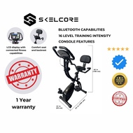 Skelcore 3 in 1 Foldable Exercise Bike Indoor Exercise Fitness Bike Home Fitness Cardio Fitness 1 Year Warranty