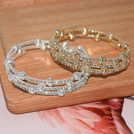 Crystal Micro Inlaid Full Diamond Multi-layer Bracelet Wrapped Bracelet Multi-row Water Diamond Brac