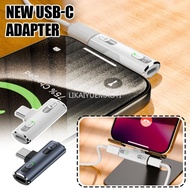 LIKAIYUE USB C Headphone Audio And PD 100W Fast Charging  2 In 1 Adapter For Phone Tablet Wired Earp