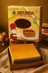 lapis legit VAKUM special butter cokelat melinda 700 gram fresh from oven