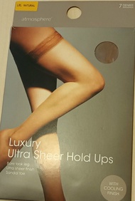 新貨到🥰 全新夏季極薄 「Luxury Ultra Sheer with "COOLING FINISH"」 7D HOLD UPS  絲襪 
*不需吊襪帶穿著 ,但亦可配用
Size: L/XL 1