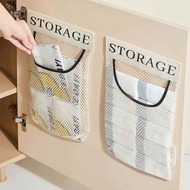 Kitchen Cabinet Multi-Purpose Mesh Storage Bag, Sock Storage Bag Basket, Wall Mounted Underwear Bag 