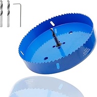 Hole Saw Bi-Metal Saw 7-17/64"/185mm Hole Cutter Drilling Tool with Twist Drill Bit L Hex Wrench for