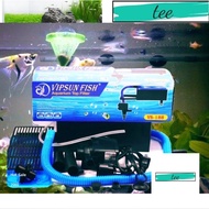 Vipsun Fish VS-188 Aquarium Water Filter Trough and Pump Set with Free Filter Cotton (Company Produc