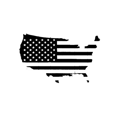 American flag car sticker. Accessories - suitable for all models such as BMW E92 Audi A4 B9 Renault 