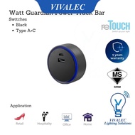 ReTouch Watt Guardian Power Track Series - 32A 8000W Heavy Duty Power Rail (Black / Grey / Gold)