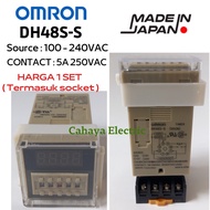 MESIN Dh48s s Omron digital Timer AC 220V For Egg Incubator SAF27