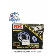 RK ORING GOLD SET 15T-37T LC135
