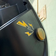 皮卡丘 閃電 尾巴 車貼 反光貼紙 防水貼紙 可愛 機車貼紙 汽車貼