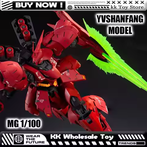 New YUSHANFANG MODEL MG 1/100 MSN-04 Sazabi RG Enlarged Version Assembly Model Kits Plastic skeleton