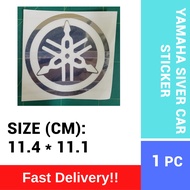 [STICKER KINGDOM] YAMAHA STICKER/ CAR STICKER/ STICKER KERETA/ MOTORCYCLE STICKER/ SILVER STICKER 11