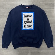 Have A Good Time Blue Frame Logo Crewneck - Navy