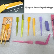 Eyebrow razor set, collapsible eyebrow razor and comb.