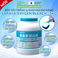 Bột tẩy trắng khử mùi đa năng SARAYA OXYGEN BLEACH dùng cho bát đĩa ly cốc quần áo lồng máy giặt - H