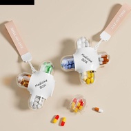 MXFASHION Weekly Pill Box, Waterproof Portable Travel Pill Case, Pill Box Splitters Convenient Trans