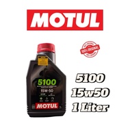 100% ORIGINAL MOTUL 5100 15W50  1LITER SEMI SYNTHETIC ENGINE OIL 4T