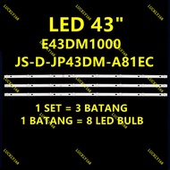 3PCS/Lot 43inch TV Backlight LED Strips For 43" 43LEM-1043/FTS2C 43LEM-5043/FTS2C 43LEX-5058/FT2C JS