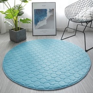 [in stock] Thick quilted coral fleece carpet, hanging basket yoga tent mat, bedroom and living room 