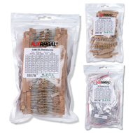 Điện Trở Bộ Phim Carbon 1W 2W 3W 5% Dung Môi 0.1-750 Ohm 1k-820K Phạm Vi Qua Lỗ Bộ 150 Chiếc 300 Chi