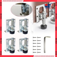 4pcs Adjustable Wardrobe Feet Leveling Screw Legs for Uneven Floors