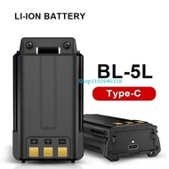 BL-5L 3800mAh 7.4V Li-ion USB Type-C For Baofeng UV-5R UV-5RX3 UV-5RA UV-5RD UV5RA+ UV5RC Walkie Tal