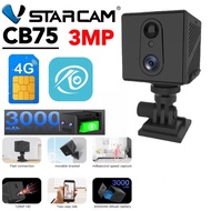 Vstarcam CB71 WIFI/CB75 ใส่ซิม SIM 4G มีแบตเตอรี่ในตัว คมชัด 3ล้าน ดูออนไลน์ได้ทั่วโลก