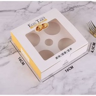 4 Hole Egg Tart Box 4 cup egg tart Box per pack Contains 2 pcs