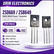 2SD669 / 2SB649 D669 B649 Power Transistor NPN PNP Amplifier Replacement Per Piece