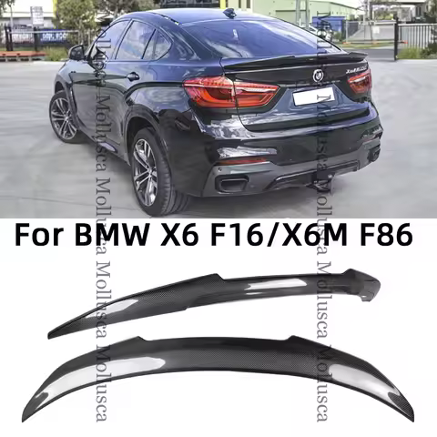For BMW X6 F16&X6M F86 PSM Style Carbon fiber Rear Spoiler Trunk wing 2014-2019
