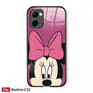 (GC 110) Realme C33 Glass Softcase - Realme C33 Glass Case - Realme C33 Beautiful Case - Realme C33 