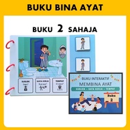 Buku Bahasa Melayu Bina Ayat Busy Book Speech Delay Speech Therapy Autism Alat Bahan Bantu Mengajar 