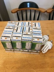 飛利蒲慳電膽8W黃光E14細頭