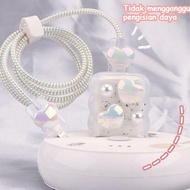 Super TPU Charger Protector for Apple 18w/ 20w / Set of 5 Items Charger Head and Cable Protective Co