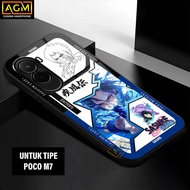 Xiaomi Case poco M7 - New Softcase Glossy casing hp poco M7 [Onepice Motif] - AGM Case softcase glas