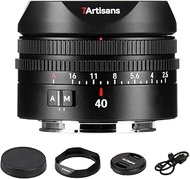 7artisans AF 40mm F2.5 Full Frame Lens for E-Mount, 90g, Automatic/Manual Focus, Human Eye Detection