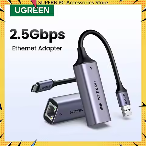 UGREEN USB Ethernet Adapter 2.5G 2500Mbps USB3.0 Network Card Laptop PC NAS Server Windows Mac OS US