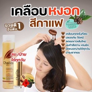 (เคลือบผมหงอกด้วยสีกาแฟ) Chalida Herbalเซ็ทดูโอ้ดูแลผมหงอก แชมพูและลิปปิดผมขาวสูตรกาแฟ (สีน้ำตาล) เค