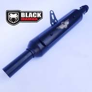 Knalpot Kawasaki W175 Estrella Black Doff Standar Racing Silincer Only