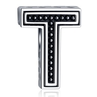 Vintage Initial A-Z Letter Charms, 925 Sterling Silver 26 Alphabet Beads Openwork 4 Leaf Clover, fit