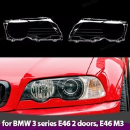 Transparent Headlight Lens Headlamp Housing Cover Protection For BMW E46 Coupe Convertible 1999-2003