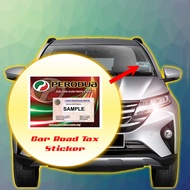 Road Tax Car Road Tax Sticker (Price for 1pc)