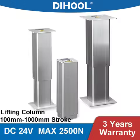 Electric Lifting Column 2500N DC24v Motor Tatami Underfloor RV Car Table Leg Adjustable Height Desk