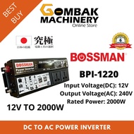 BOSSMAN BPI-1220 12V 2000W Solar LCD Power Inverter - 6 Months Warranty