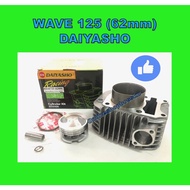 WAVE 125 RACING BLOCK ASSY 62MM DAIYASHO WAVE125 CYLINDER BLOCK KITS 62MM WAVE 125 RACING BLOK SET 6