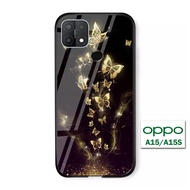 Oppo A15S - Oppo A15 - Softcase Glas Kaca - Kupu-Kupu - S71 - Casing Hp - Pelindung hp-Case Handphone- Casing Hp- - Oppo A15S - Oppo A15 - Pelindung hp-Case Handphone Oppo A15S - Oppo A15 - Terbaru!!