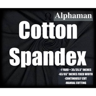 Cotton Spandex Classic Per Length Per Yard 35/35.5 Inches And FIXED WIDTH 58/60 Inches / Alphaman