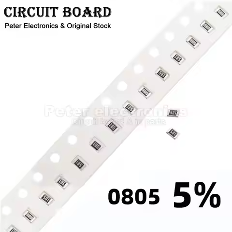 100pcs SMD Chip Resistors 0805 5% Resistor 1/8W 0R ~ 10M 1R 10 100 220 330 470 R 1K 2.2K 4.7K 10K 47