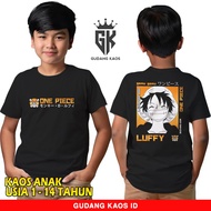 One Piece 2 T-Shirt Warehouse - Children's Clothing Ages 1-14 Years - One Piece Anime T-Shirt monkey