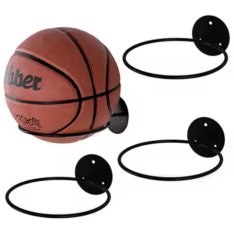 2/3pcs Basketball Volleyball Display Holders Iron Art Wall Mount Sports Balls Racks Display Soccer B